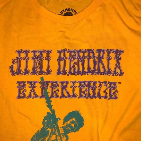 Authentic Women’s Hendrix Graphic Yellow T-Shirt S - Picture 2 of 3